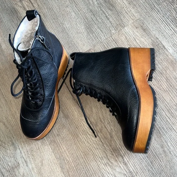 Kelsi Dagger Wise Black Platform Bootie black size 6.5 - Picture 4 of 9